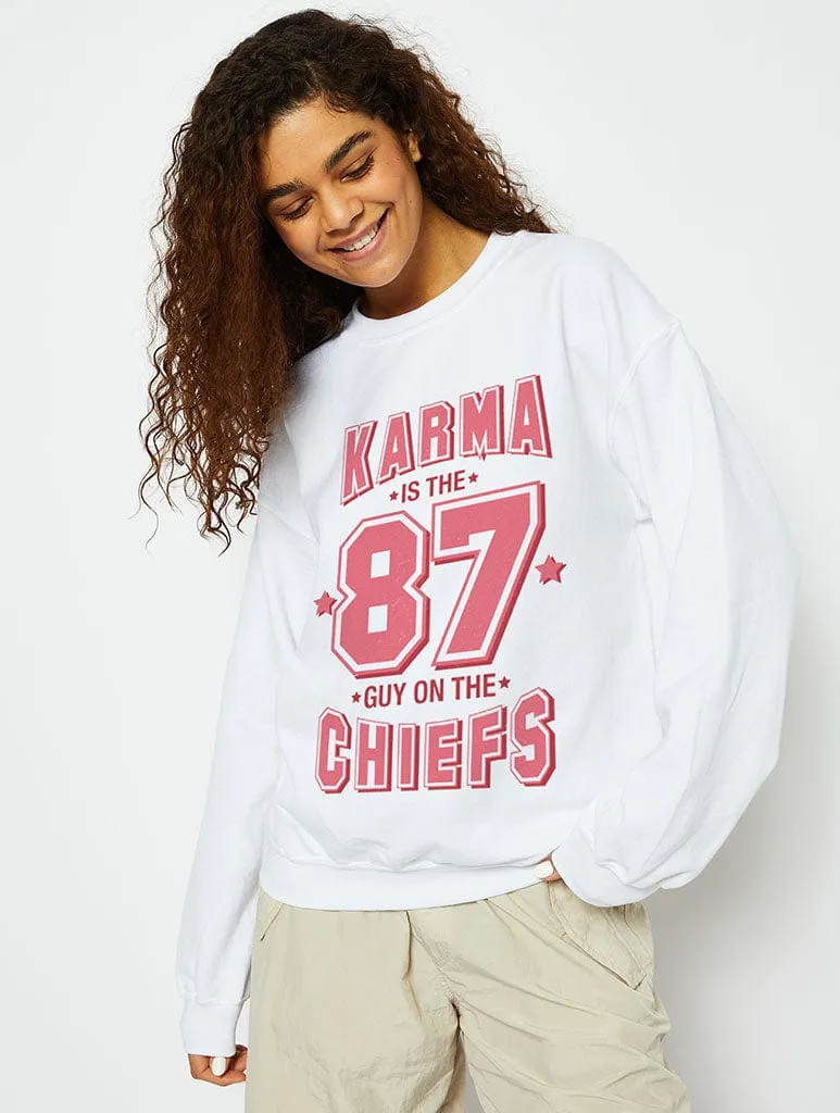 Karma Sweatshirt in White