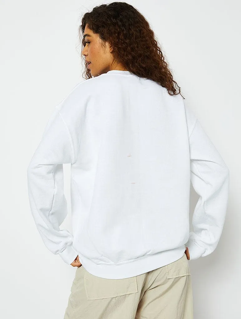 Karma Sweatshirt in White