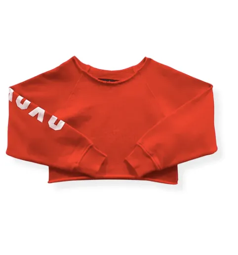 KatieJ Red Hot Crop Sweatshirt - Tween Shane XOXO