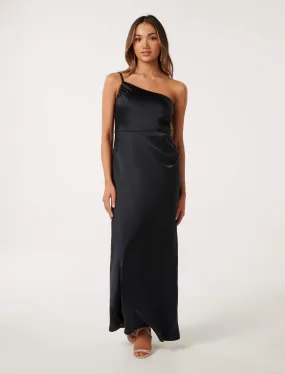 Kelly Petite One-Shoulder Maxi Dress