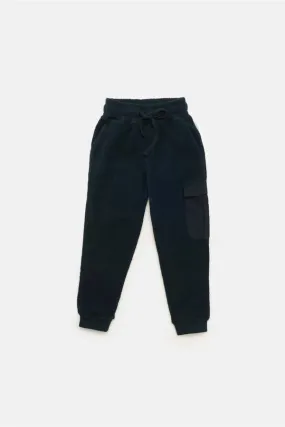 Kids Blue&Cream Kid's Jogger - Navy