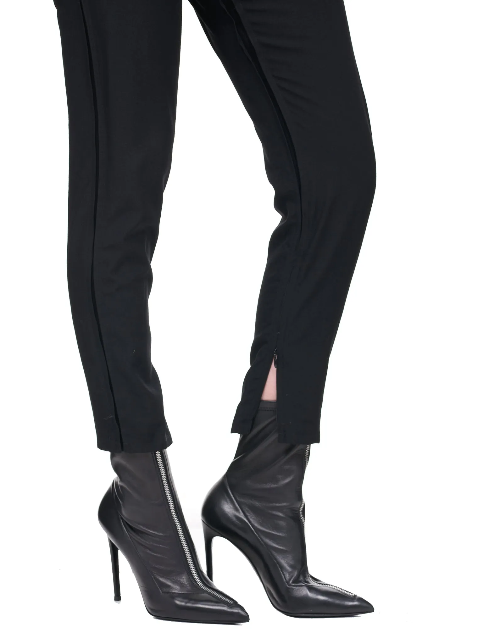 Lace-Up Trousers (FE-P10-100-1-BLACK)