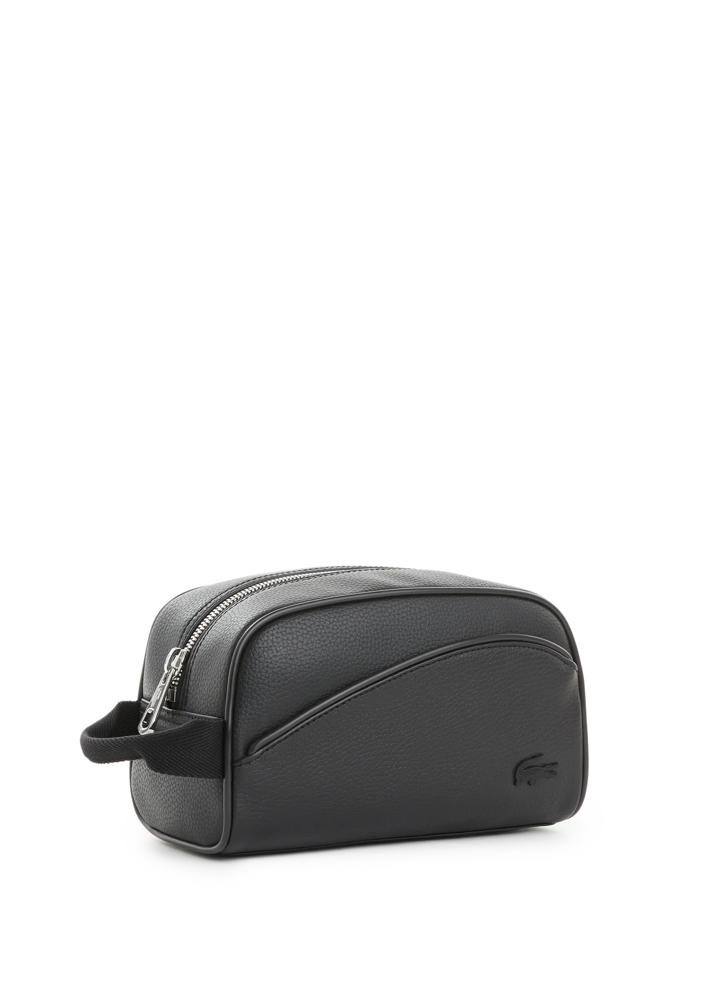 LACOSTE Leather Dopp Kit - Black