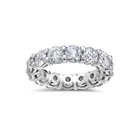 Ladies 14k White Gold With 5.80 CT Diamond Wedding Band