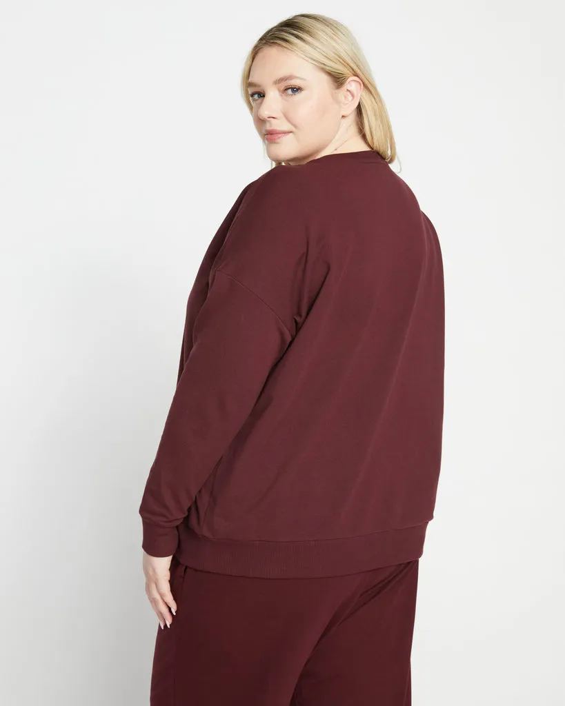 Lauren Classic Sweatshirt - Black Cherry