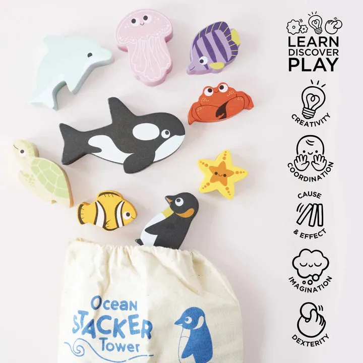 Le Toy Van Ocean Stacker And Bag