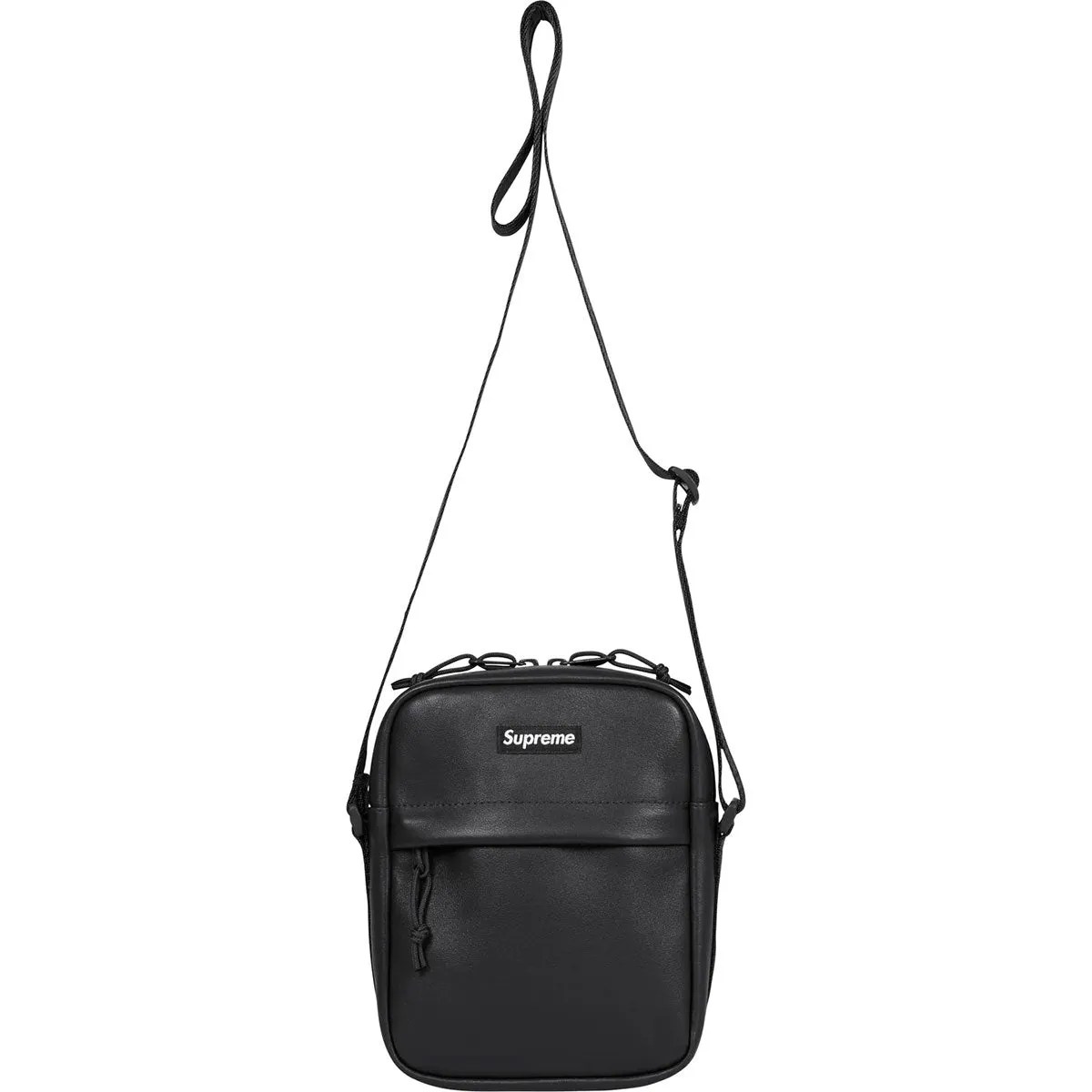 Leather Shoulder Bag (Black)