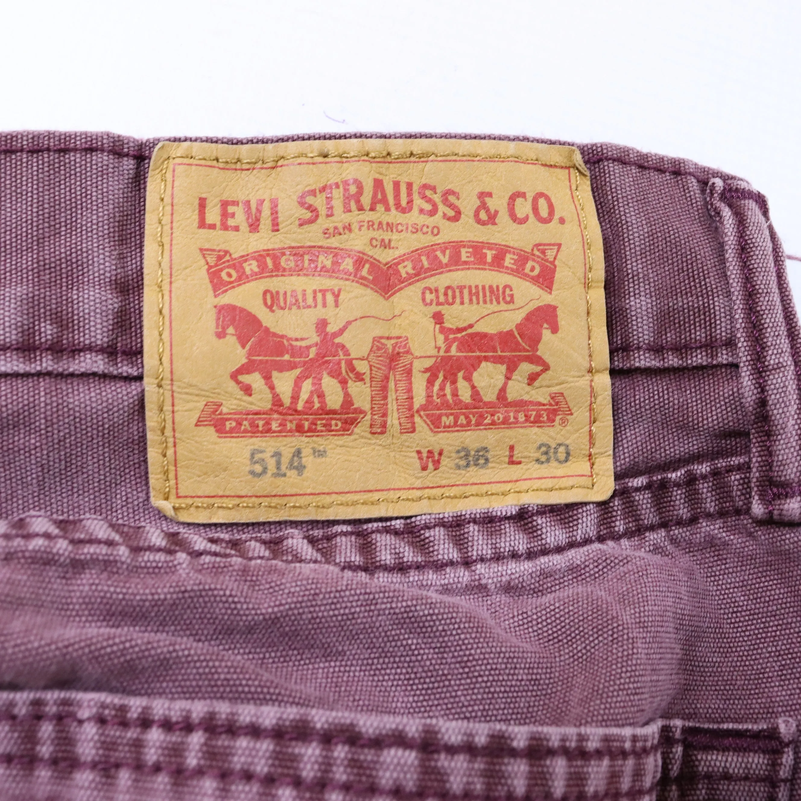 Levi's 514 Purple Jeans