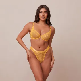 Liberty Balcony Bra  - Mustard