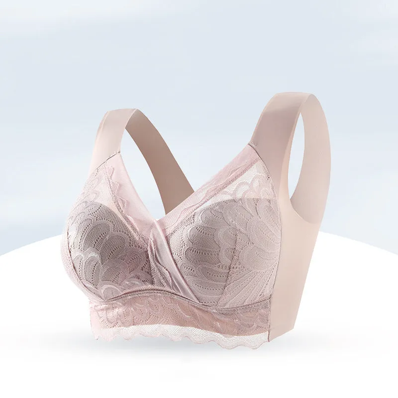 Thin No-Wire Lace Bra designed for Women by Libiyi