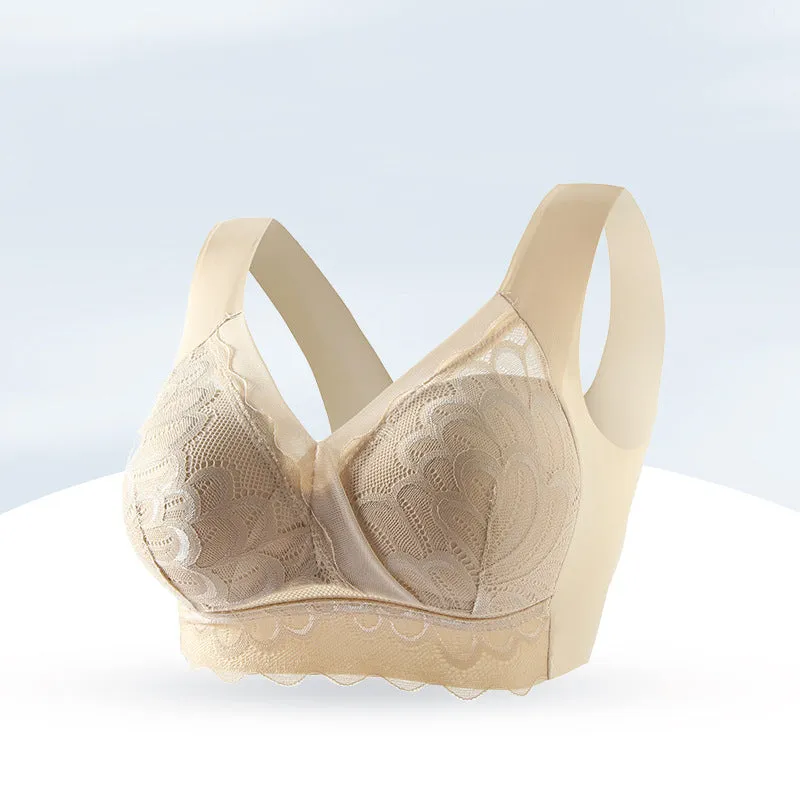 Thin No-Wire Lace Bra designed for Women by Libiyi