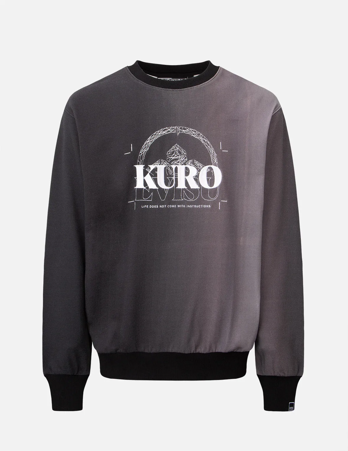 Logo Embroidery Gradient Print Sweatshirt