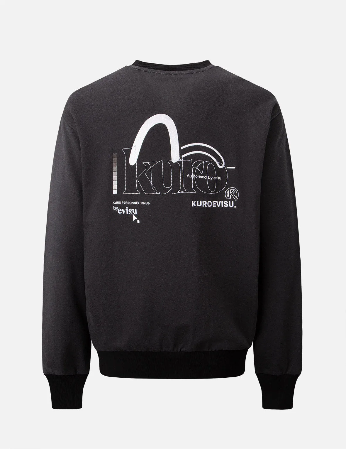 Logo Embroidery Gradient Print Sweatshirt