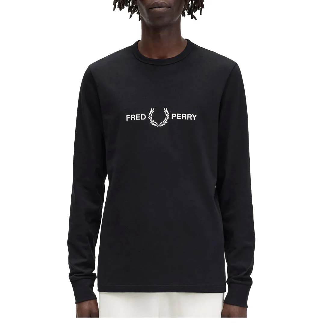 LONG SLEEVE FRED PERRY GRAPHIC SHIRT