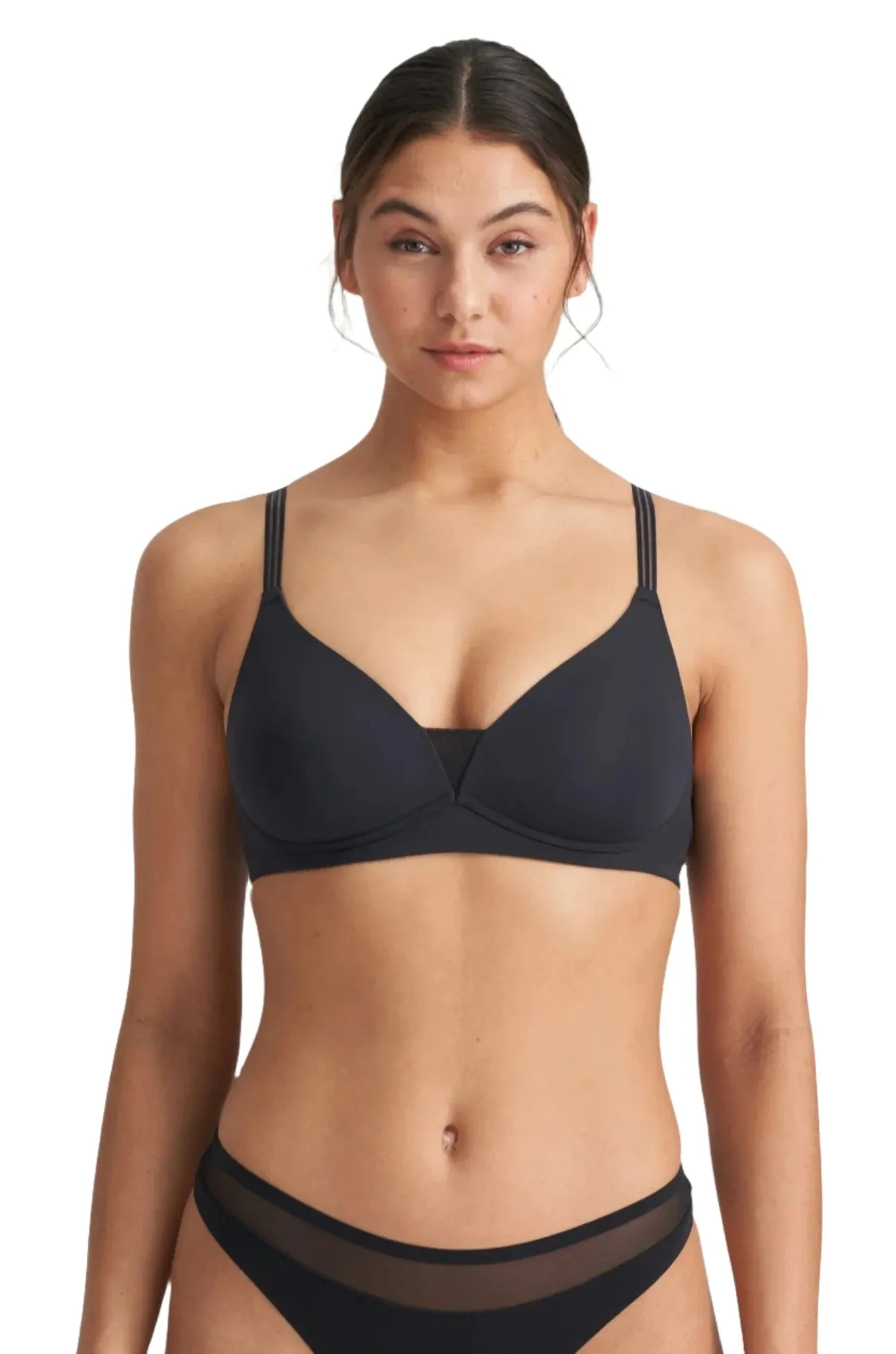 Louie Soft Wireless Bra in Black