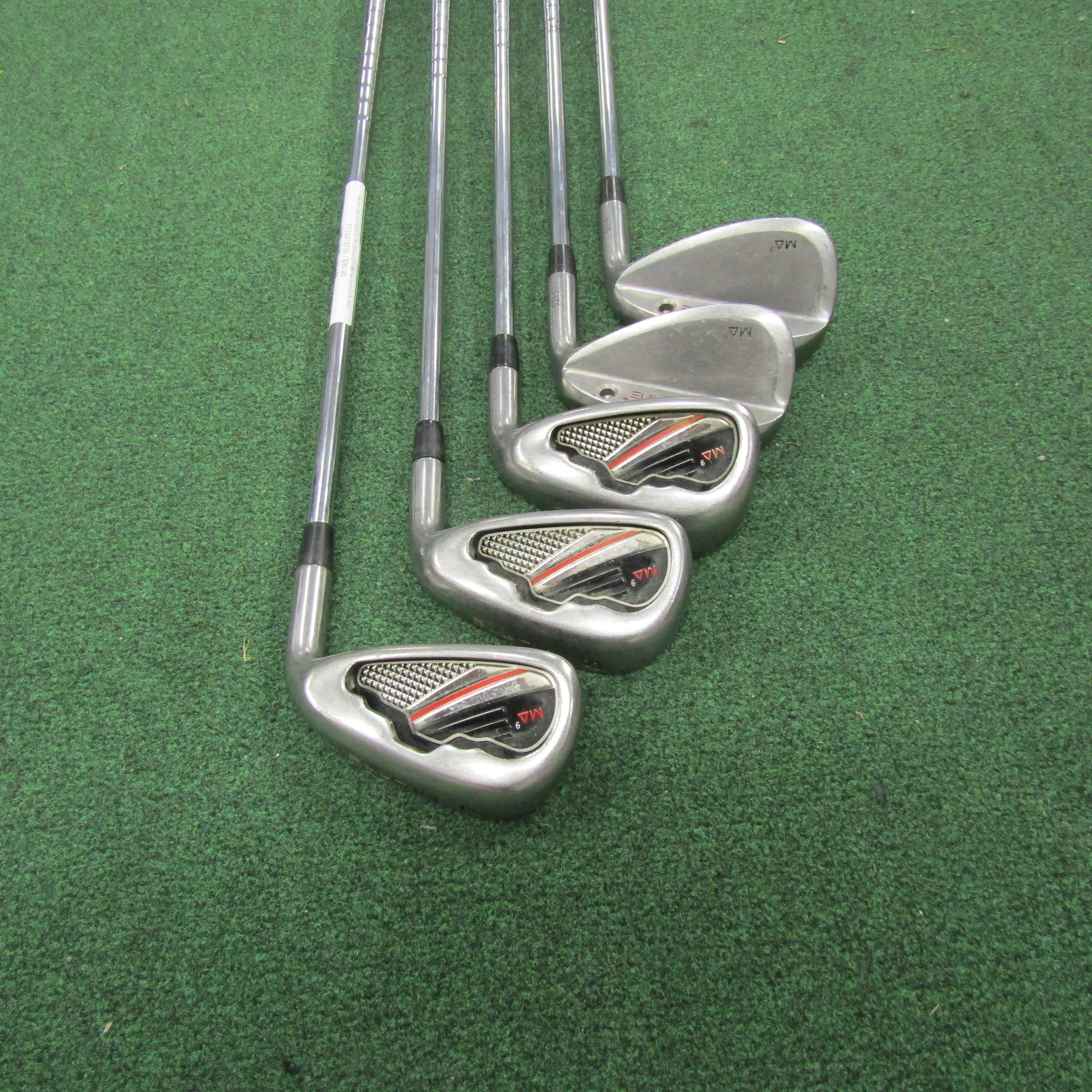 MA Nine 5 pc. Iron Set #7, 8, PW, GW and SW Stiff Flex Steel Shafts Men's Right Hand