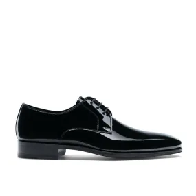 Magnanni Dante black patent leather shoes for men, Derby Oxfords style