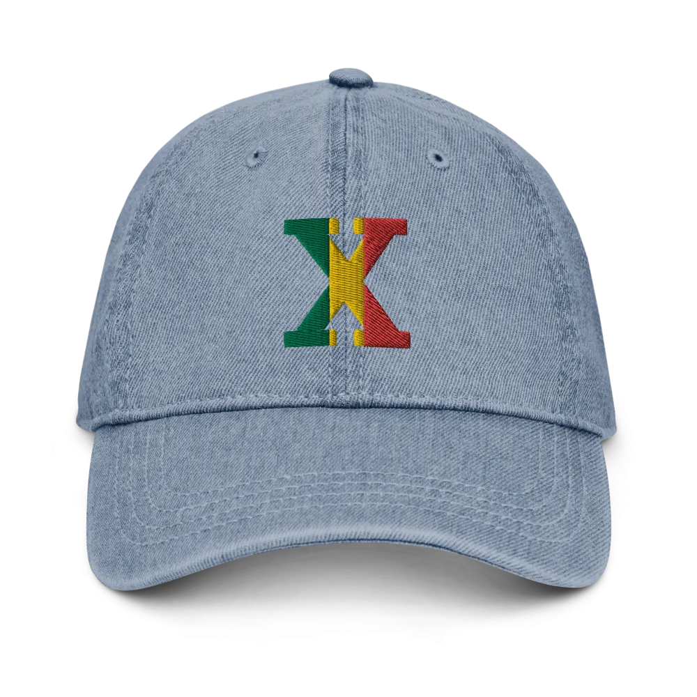 Malcolm X Denim Dad Hat