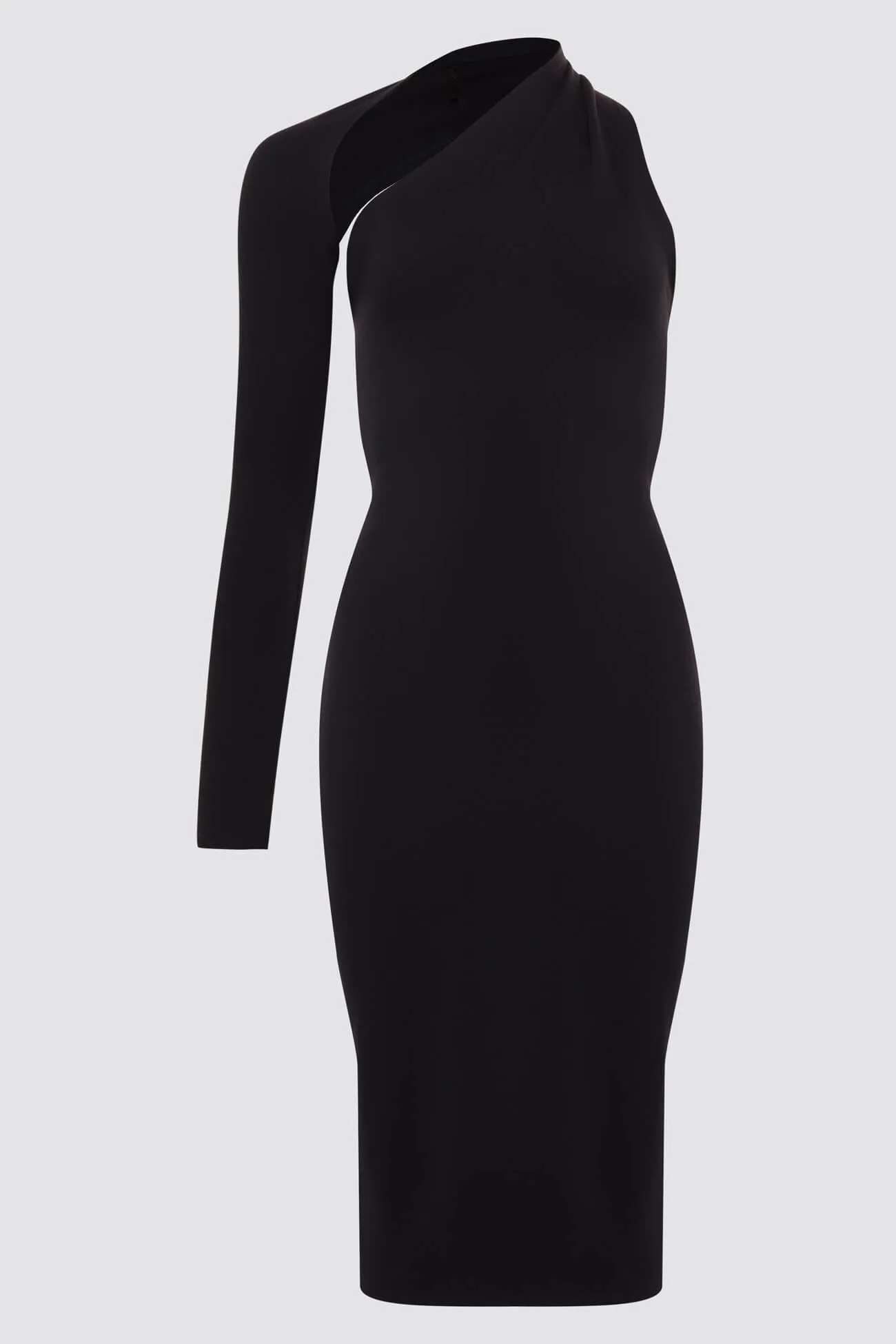 Manhattan One Shoulder Midi Dress