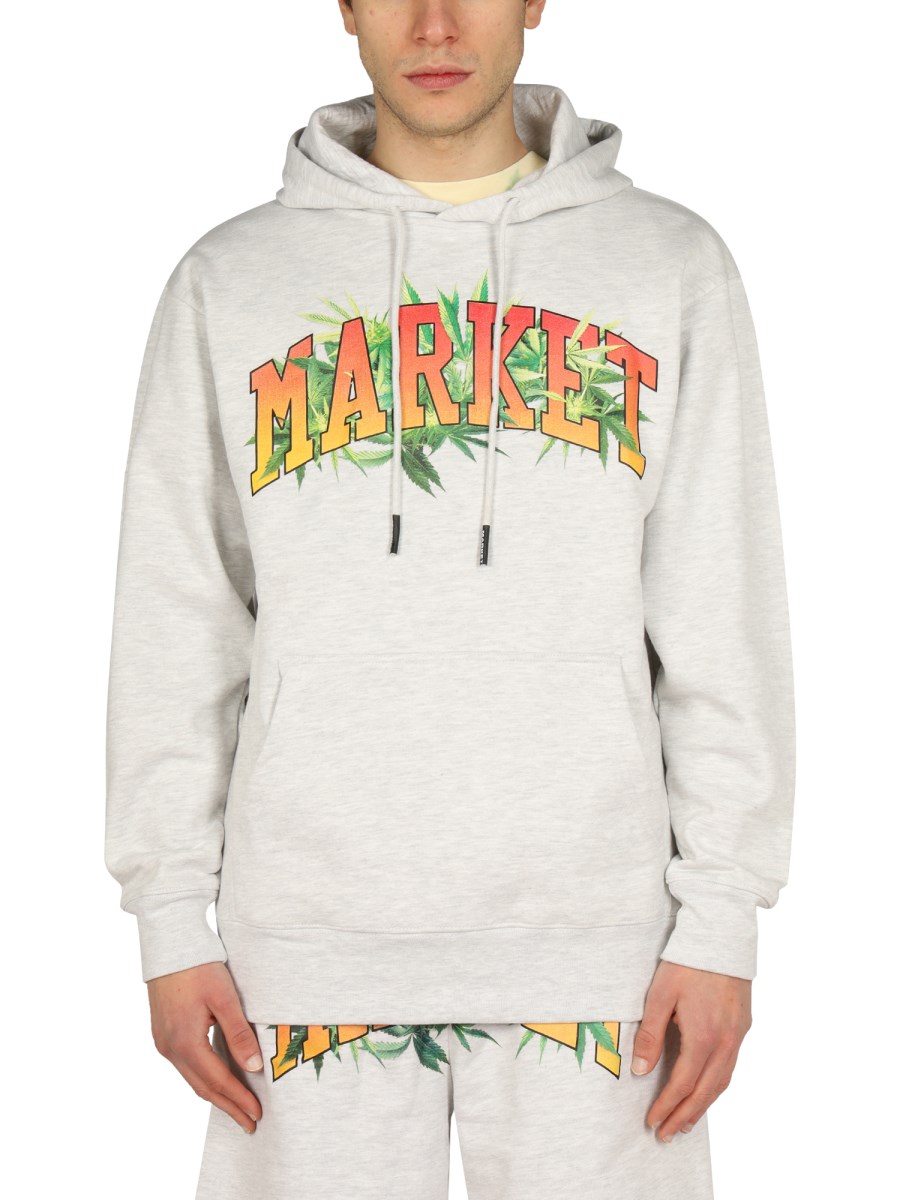 Cotton Logo Print Sweatshirt Market.