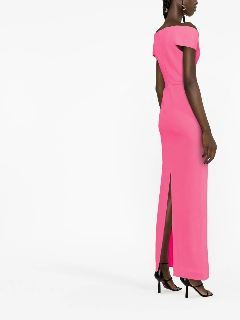 --Marlowe off-shoulder gown-