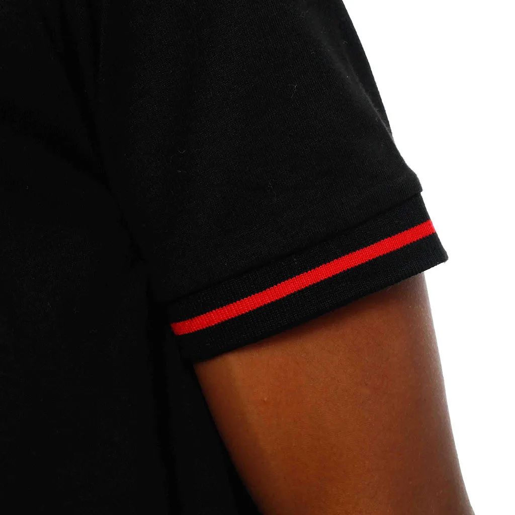 Memorial Embroidered Polo Shirt Black