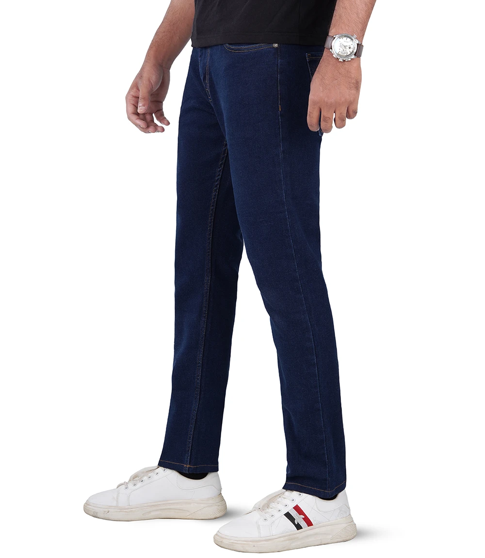 Men's Dark Blue Slim Fit Jeans - Denim Pant with Normal Stretch