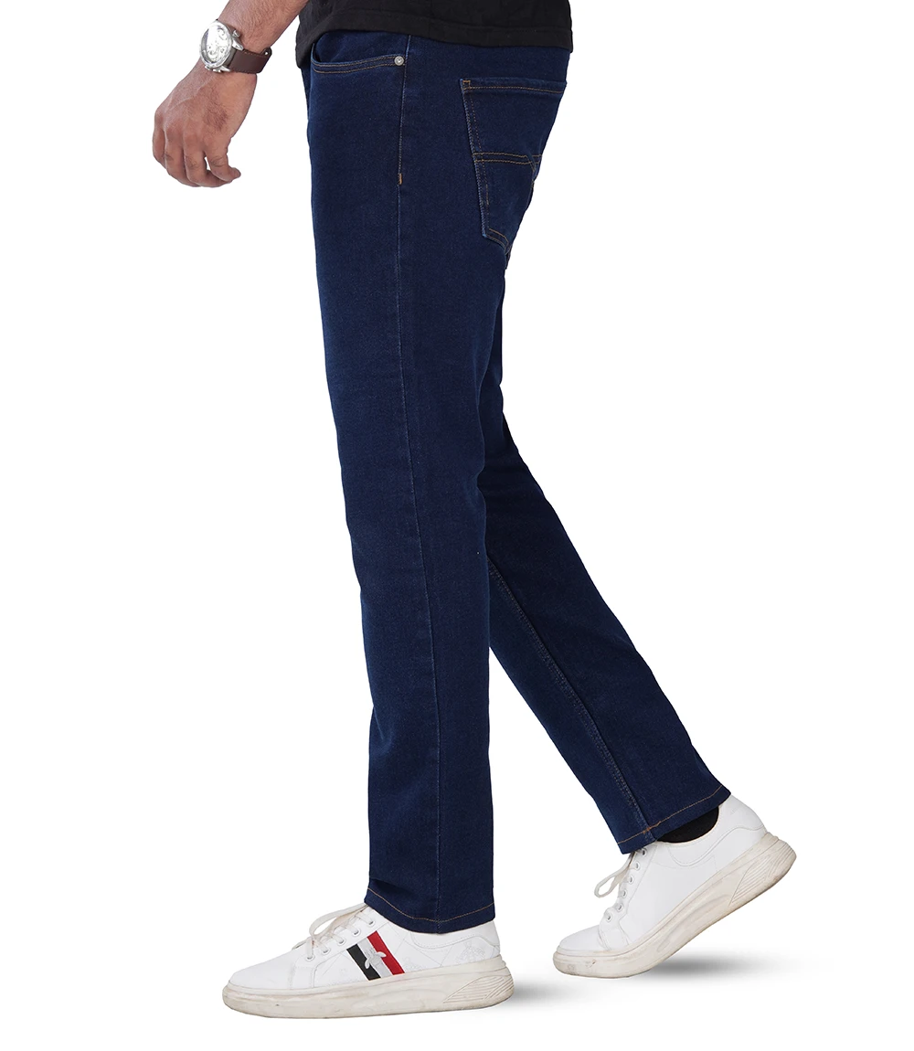 Men's Dark Blue Slim Fit Jeans - Denim Pant with Normal Stretch