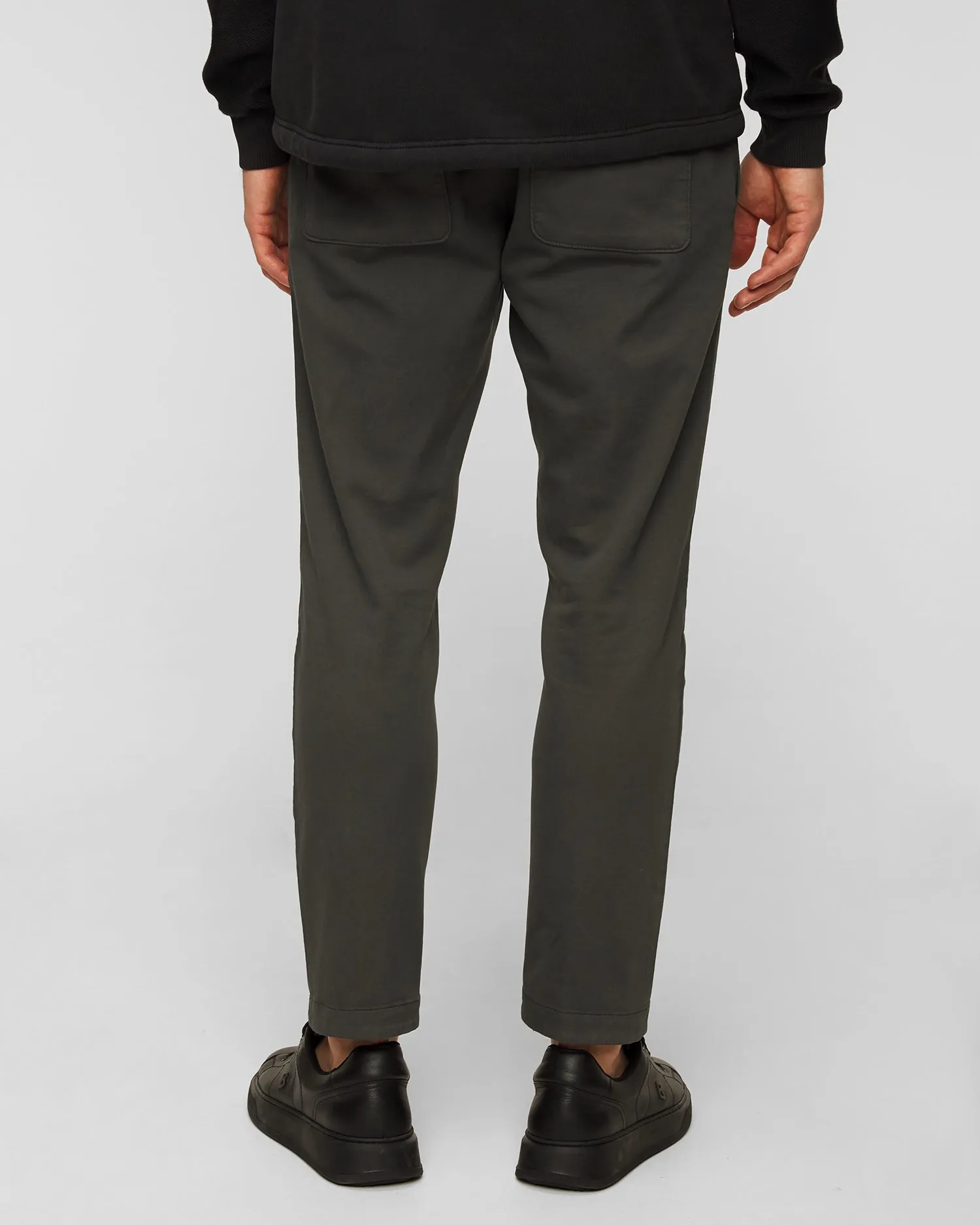 Men's dark grey wool trousers Dondup Pantalone Dom UP556-945