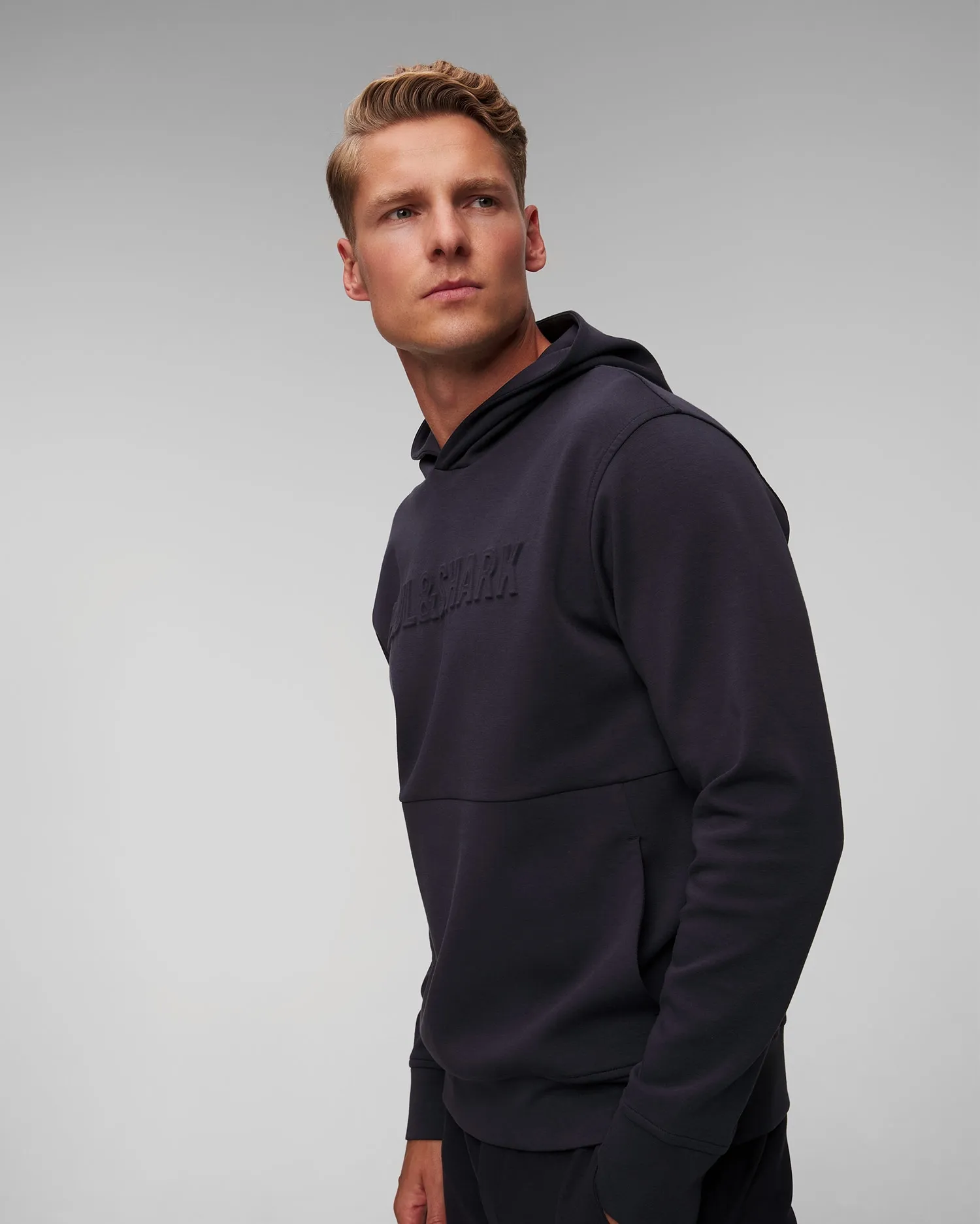 Men's navy blue sweatshirt Paul&Shark Hooded 13311811-13