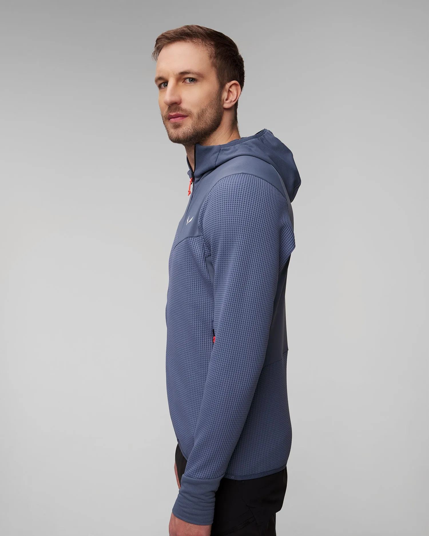 Men's technical sweatshirt Salewa Puez Waffle Polarlite® Hybrid 28849-8100