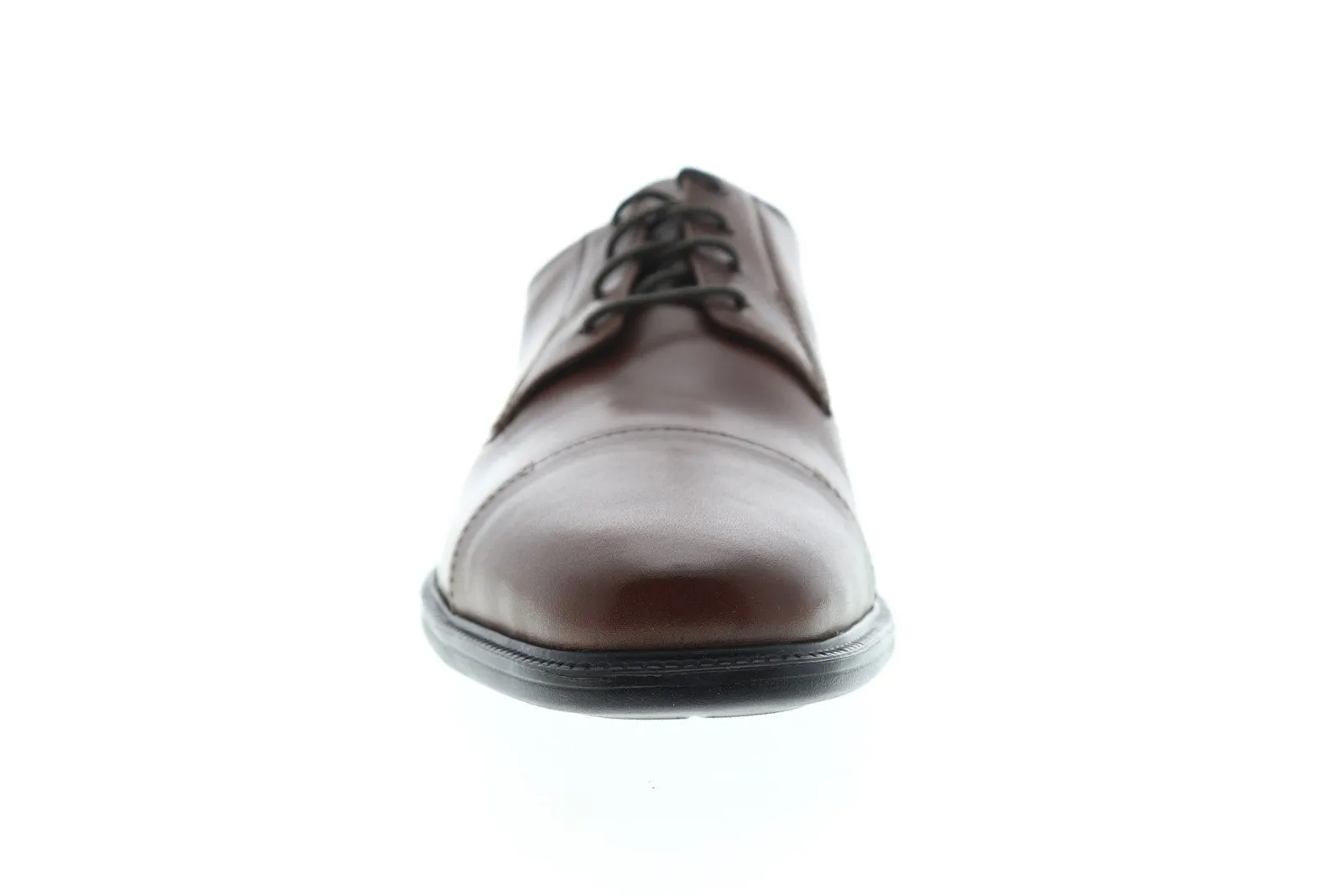 Men's Brown Leather Cap Toe Oxfords Shoes