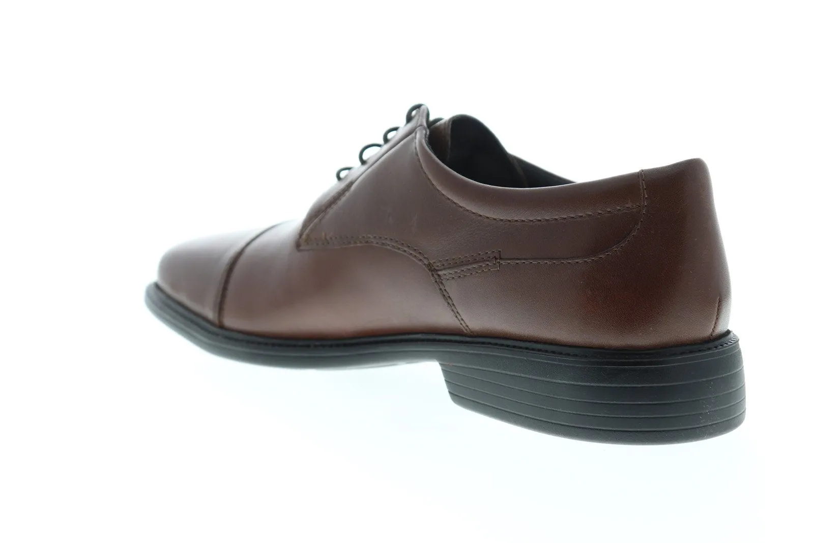 Men's Brown Leather Cap Toe Oxfords Shoes