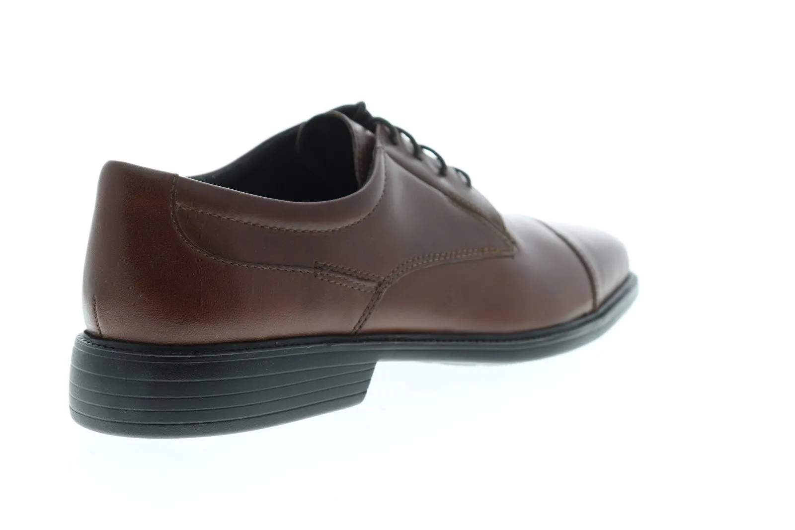 Men's Brown Leather Cap Toe Oxfords Shoes