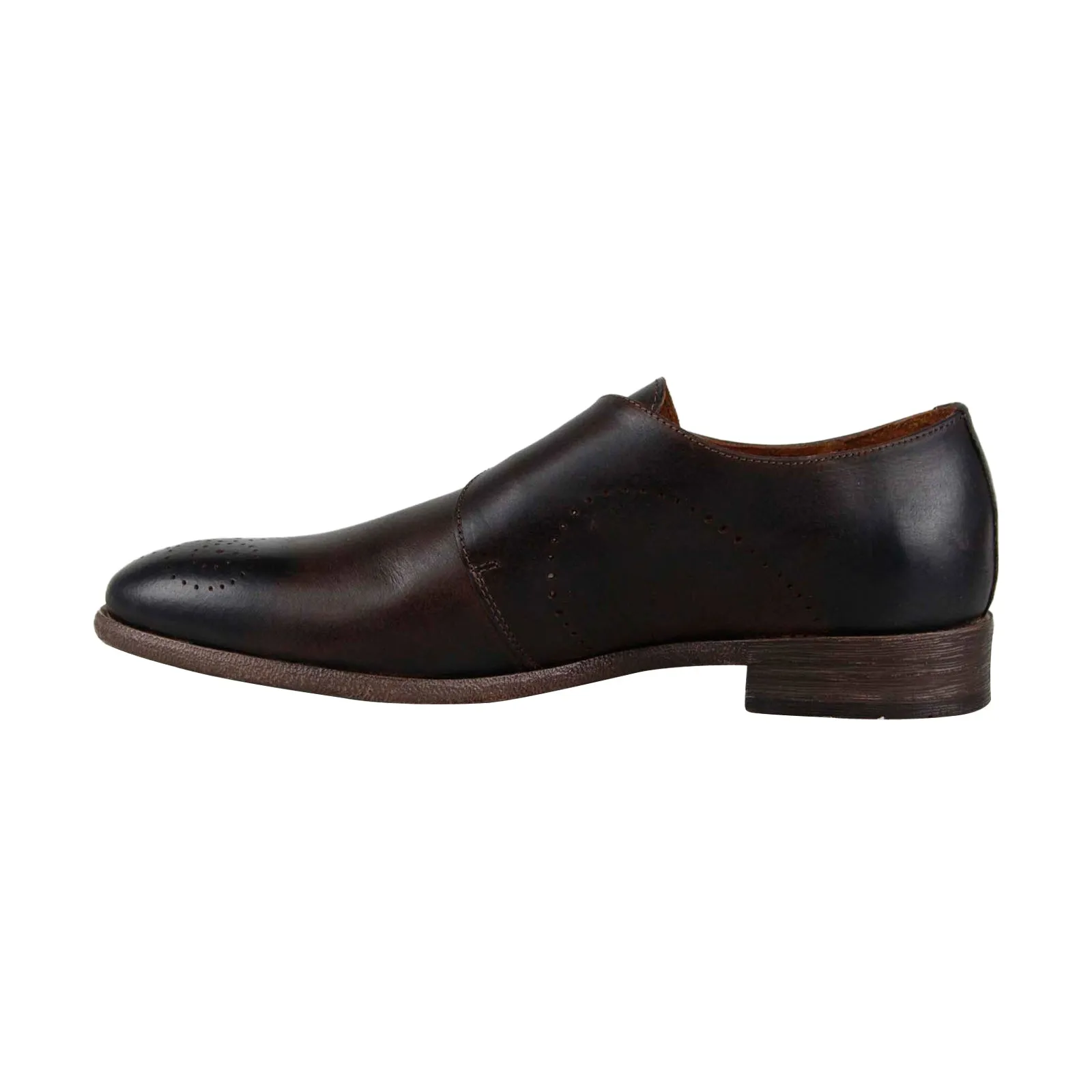 Men's Brown Monk Strap Oxfords by Robert Wayne Tf Montana