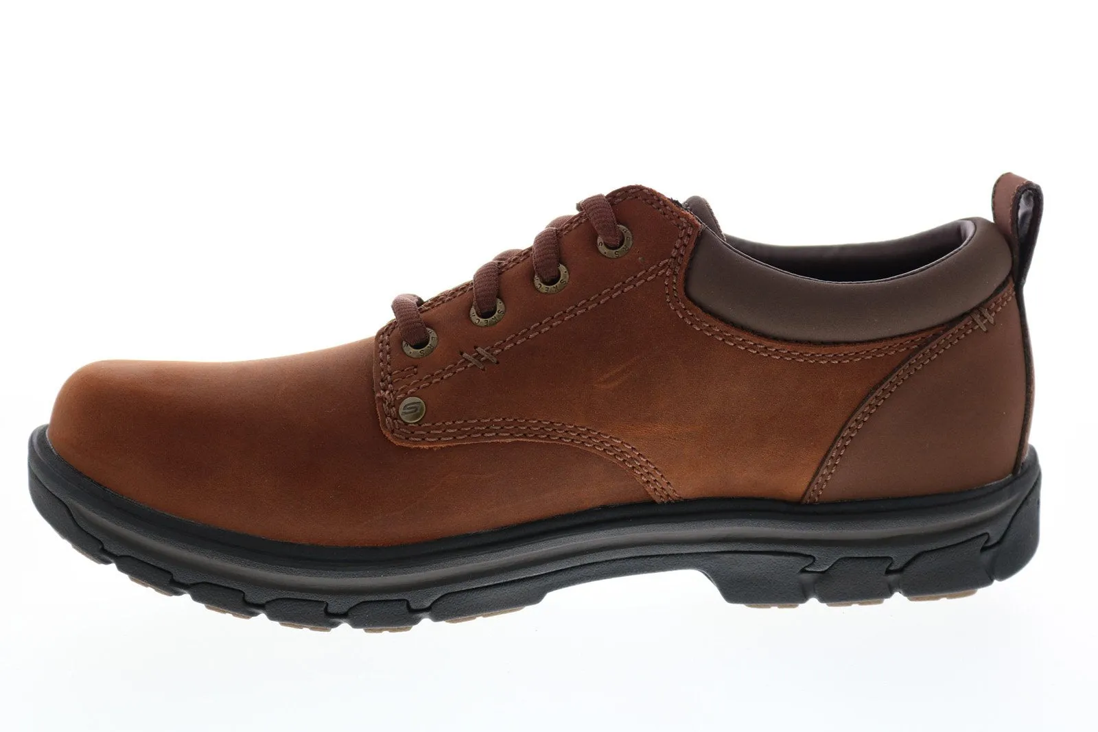 Men's Brown Plain Toe Oxfords & Lace Ups