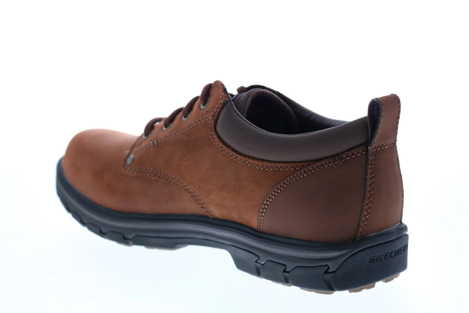 Men's Brown Plain Toe Oxfords & Lace Ups