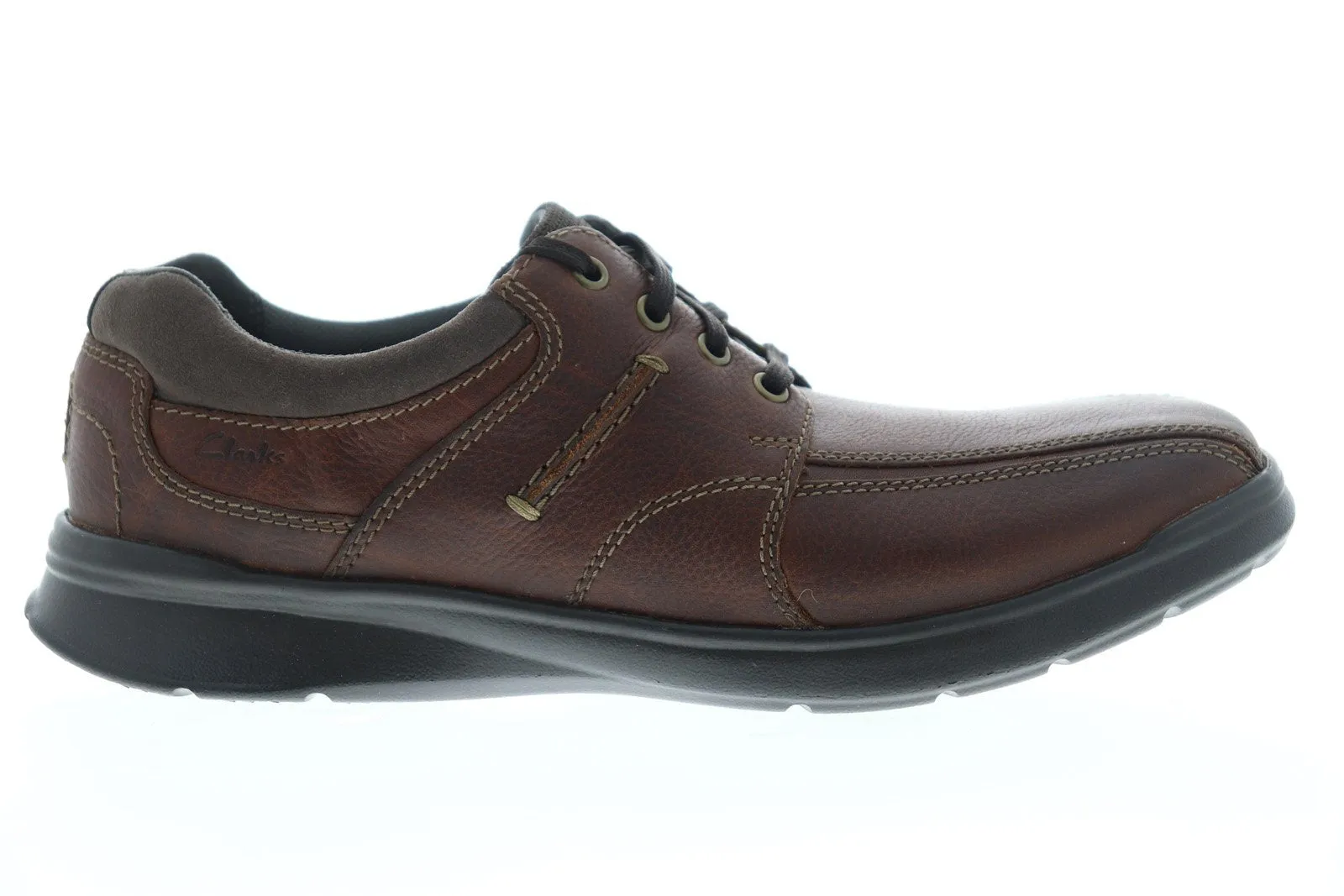 Men's Brown Plain Toe Shoes by Clarks Cotrell Walk