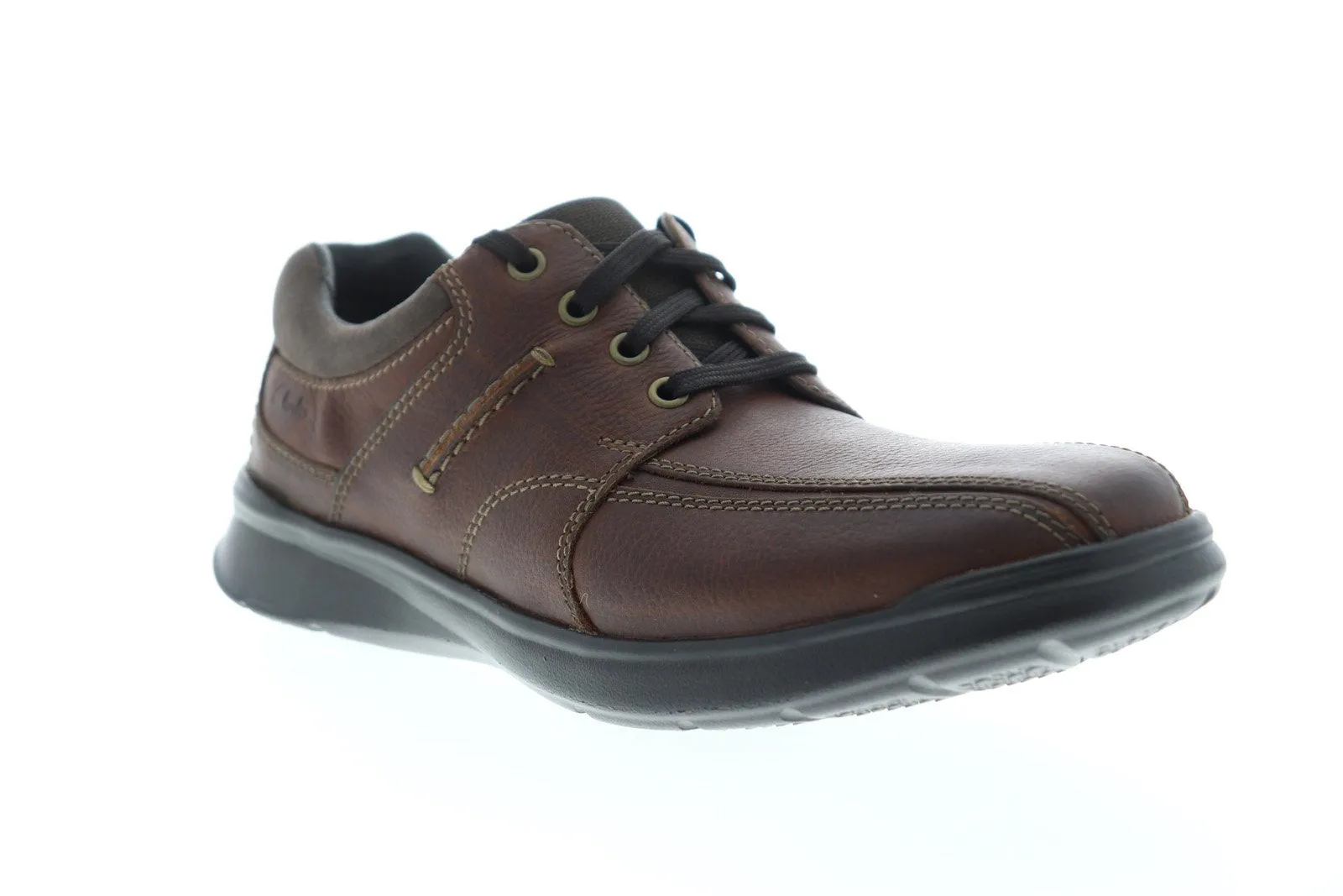 Men's Brown Plain Toe Shoes by Clarks Cotrell Walk