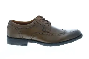 Men's Brown Wide Leather Wingtip & Brogue Oxfords