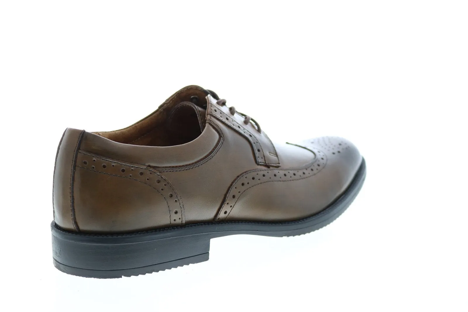 Men's Brown Wide Leather Wingtip & Brogue Oxfords