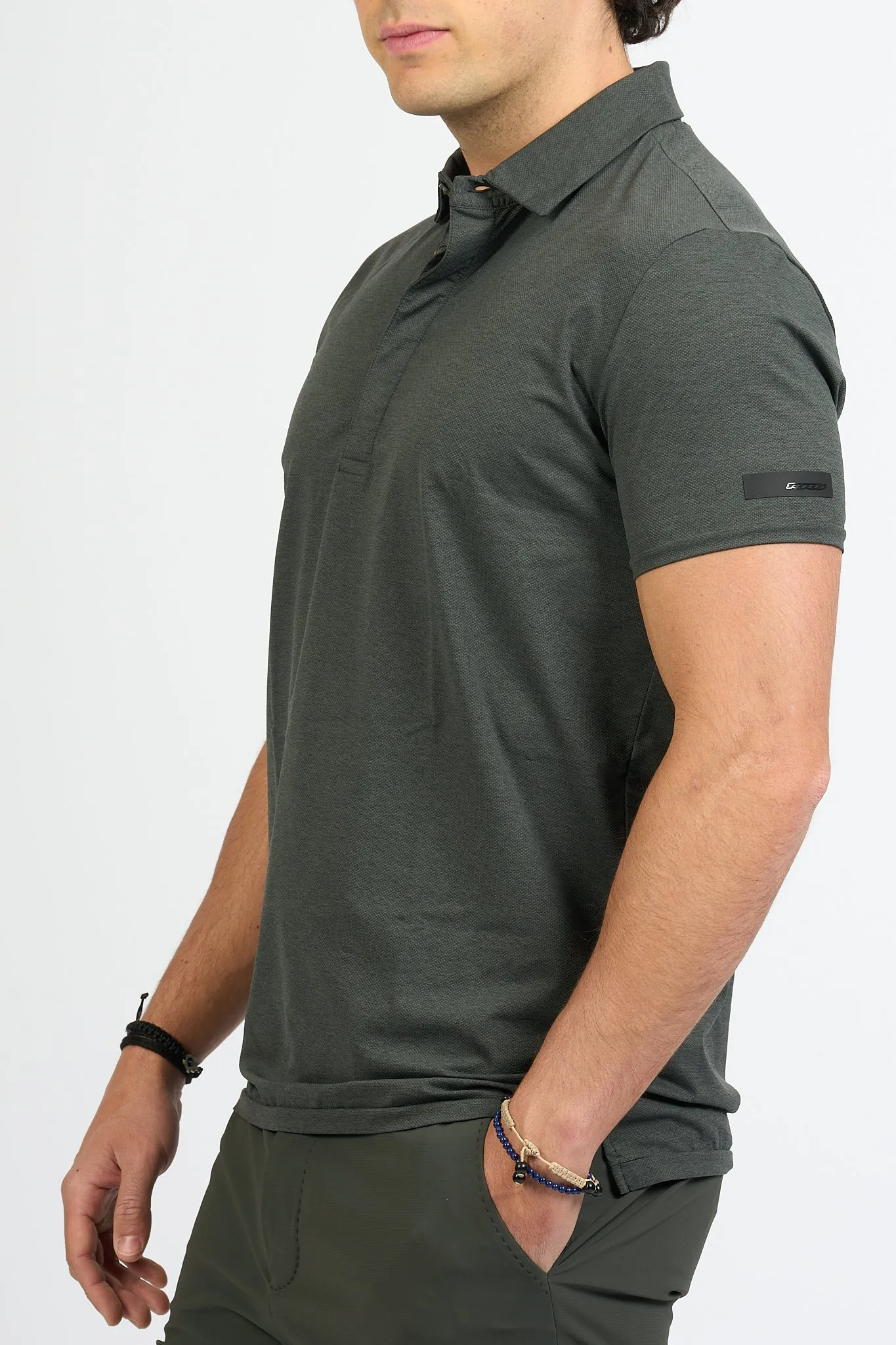 Men's Green Smart Summer Polo Shirt