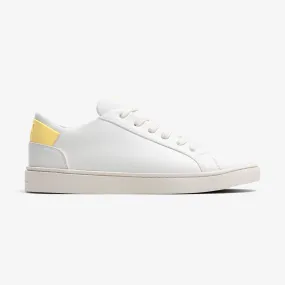 Men's Lace Up | White-Starstruck Yellow