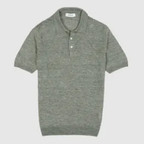 Men's Short Sleeve Linen Polo Shirt