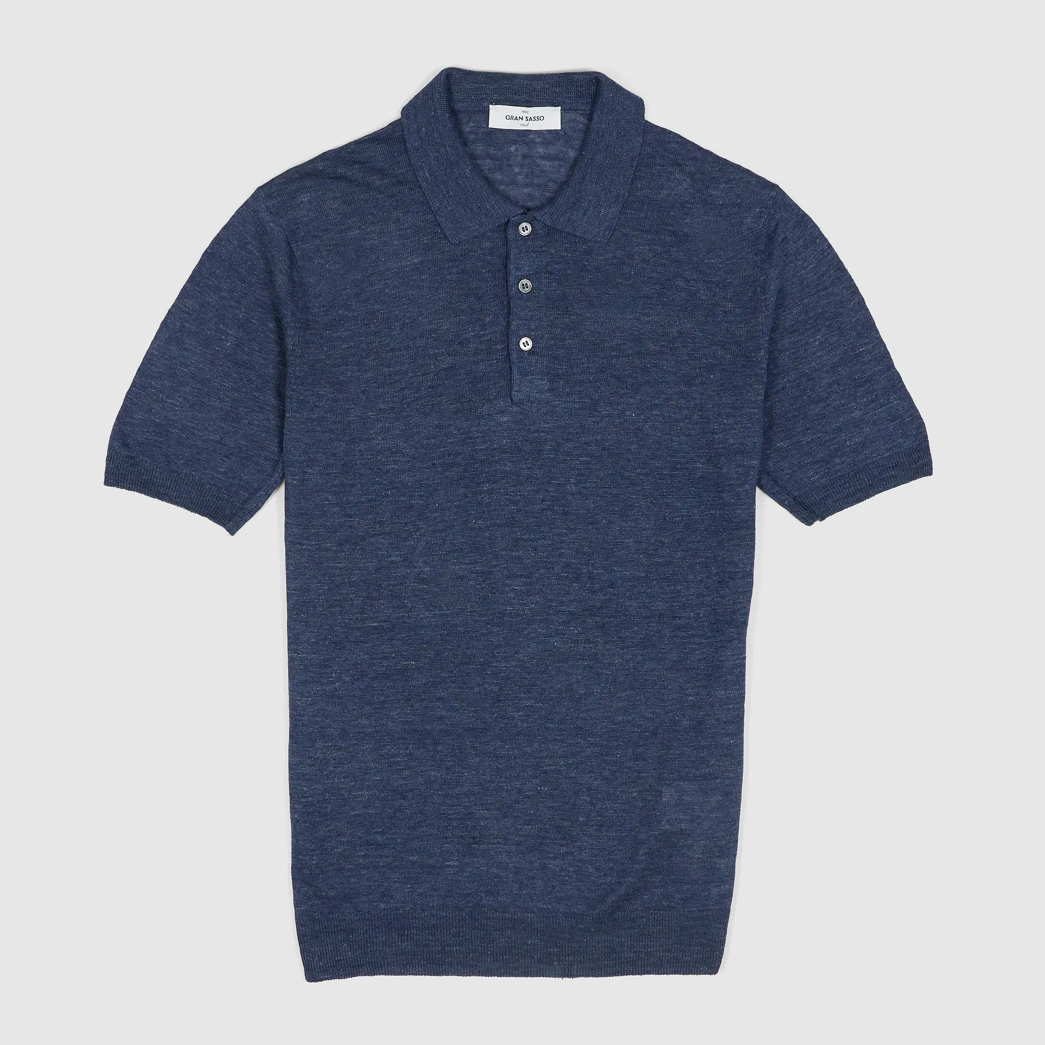 Men's Short Sleeve Linen Polo Shirt