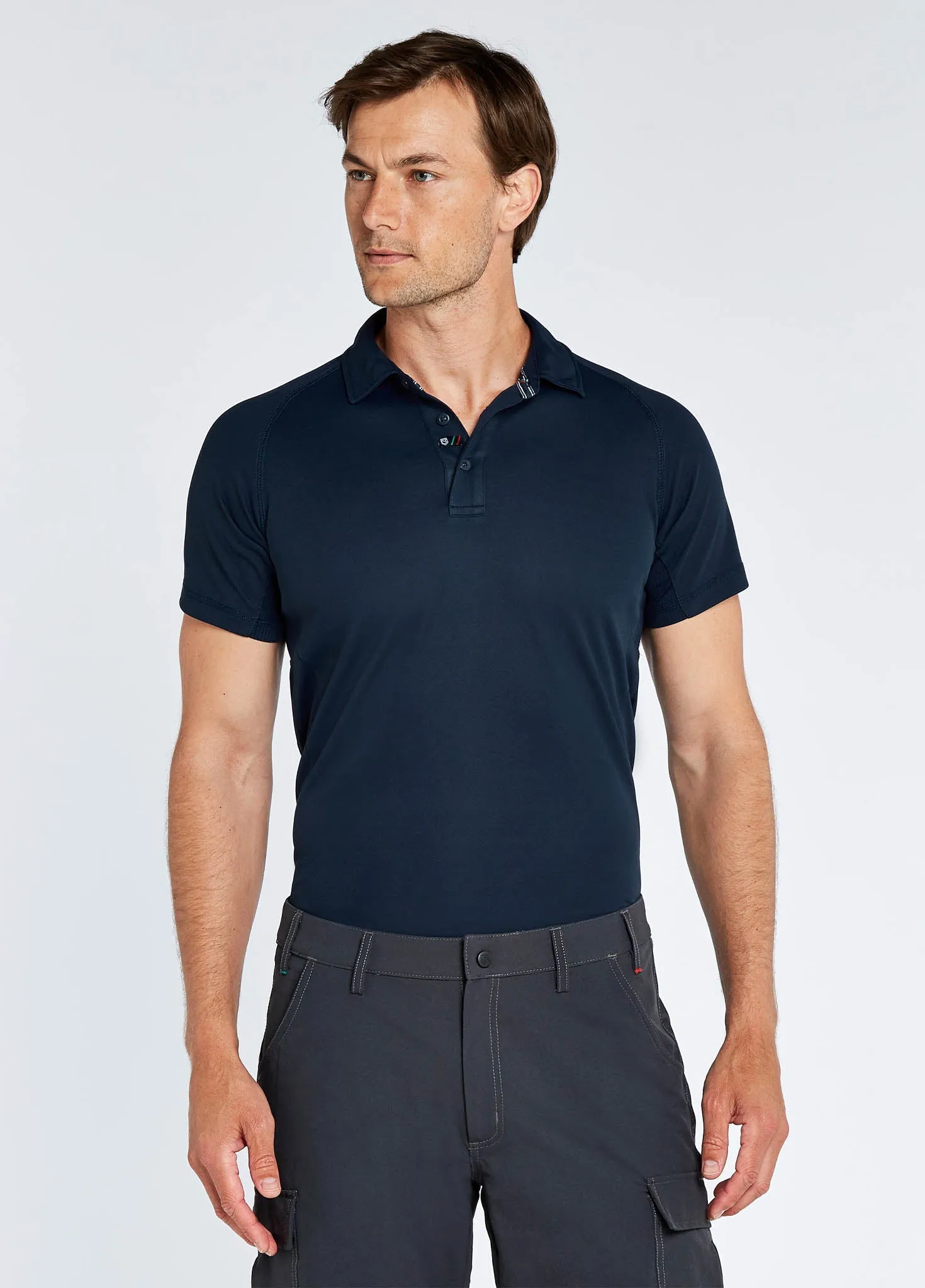 Menton Men's Technical Polo - Navy