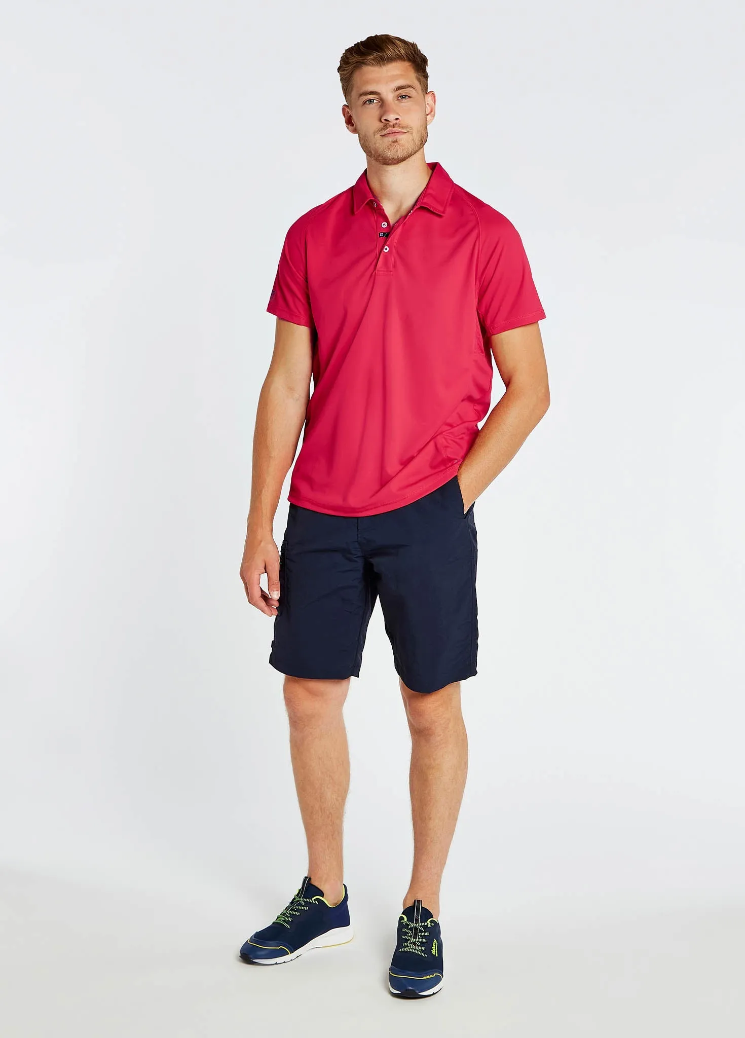 Menton Men's Technical Polo - Red