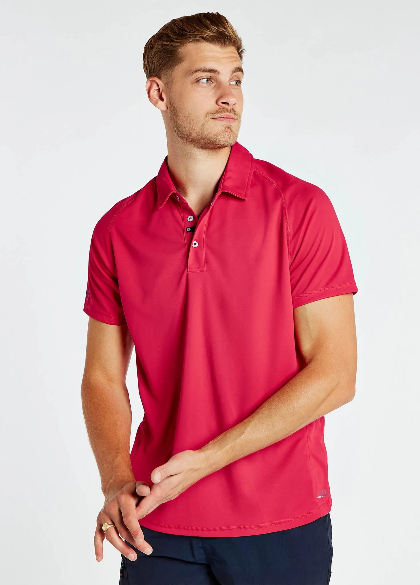 Menton Men's Technical Polo - Red