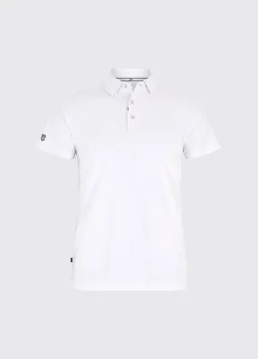 Menton Men's Technical Polo - White