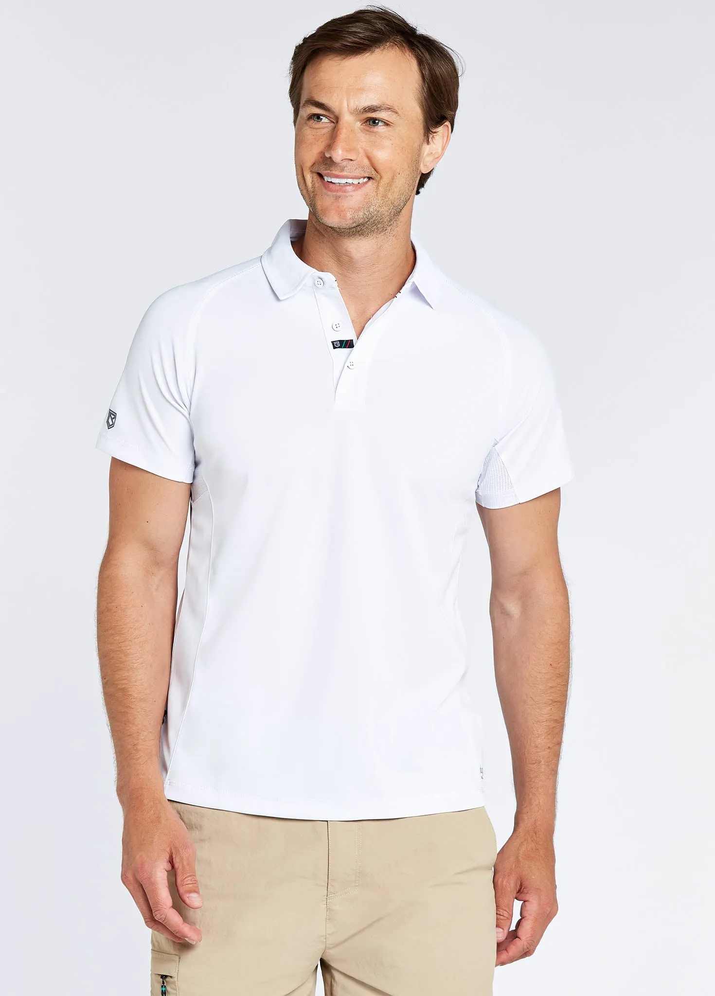 Menton Men's Technical Polo - White